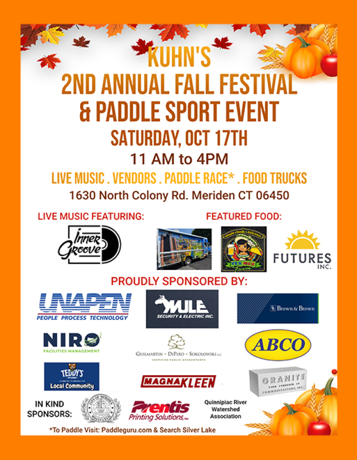 Kuhn's 2nd Annual Fall Festival and Paddlesport Race 