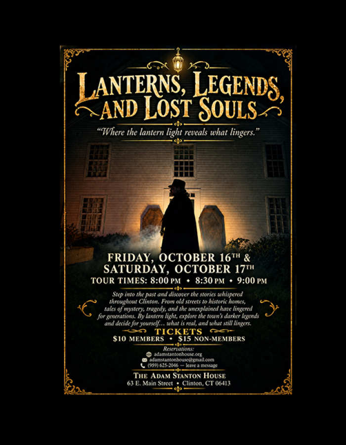 Lanterns, Legends, Lost Souls flyer featuring The Grave Digger the guide from beyond