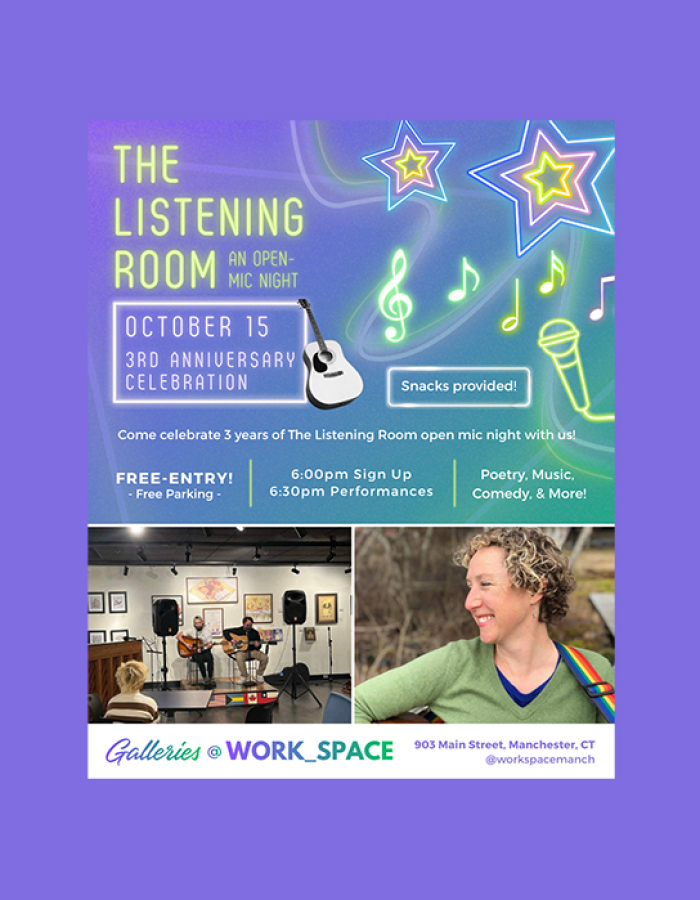 The Listening Room October 15 6:00pm