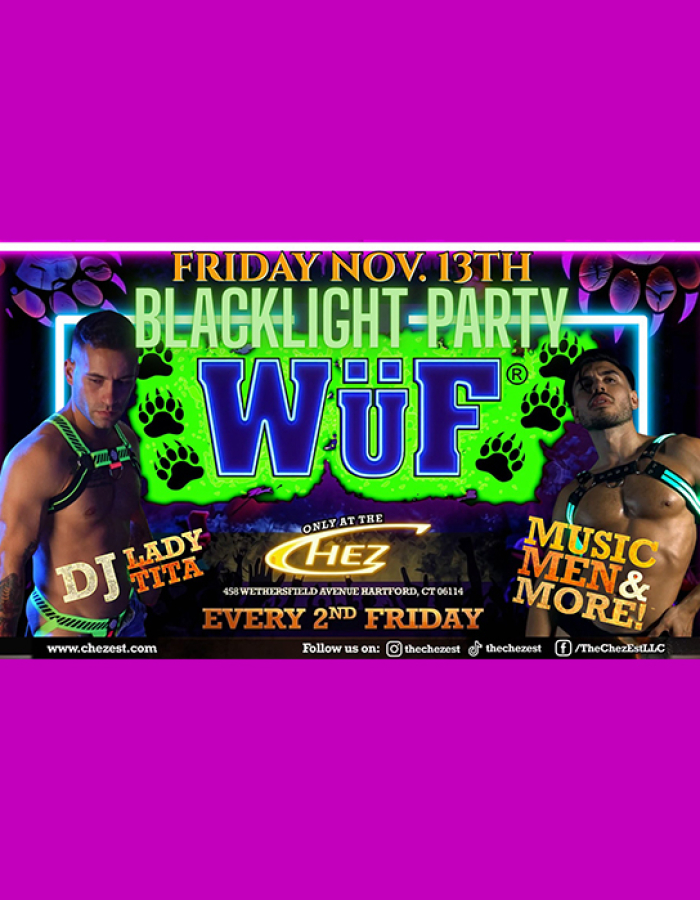 WüF - BLACKLIGHT PARTY Flier