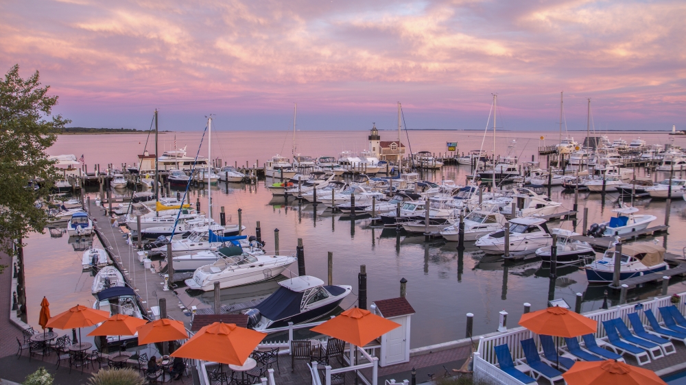 puesta de sol en Saybrook