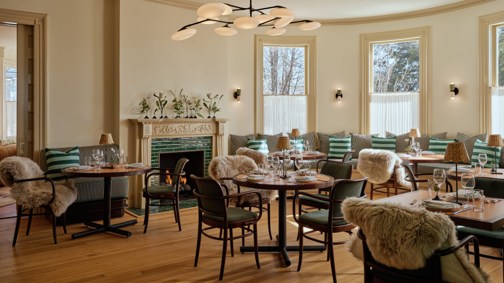 Un comedor relajado pero elegante.