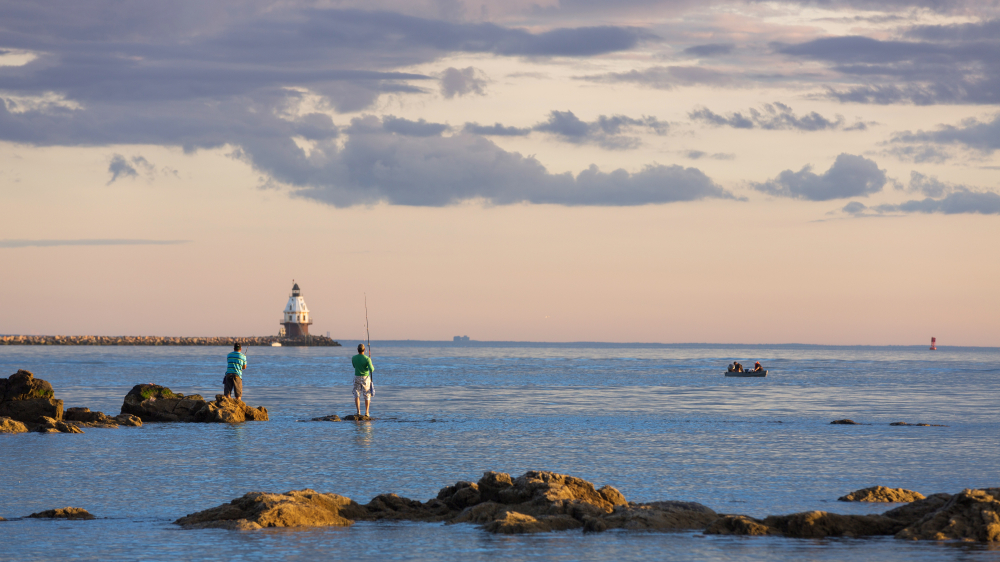 Pesca en el estrecho de Long Island