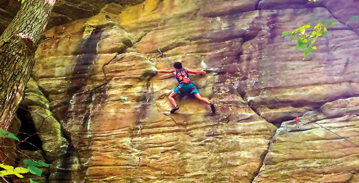 Outdoor Rock Climbing Chattfield Hollow State Park
